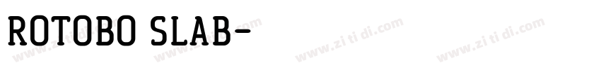 rotobo slab字体转换